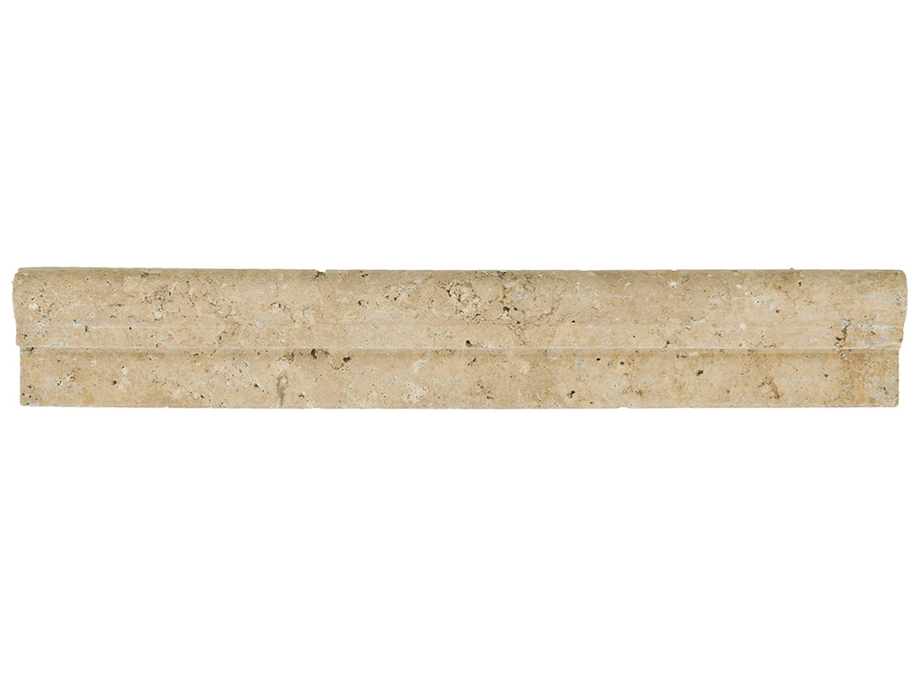 Coffee Philippus - Noce Travertine, Cross-Cut, Unfilled, Honed, AW, Ogee, Profile
